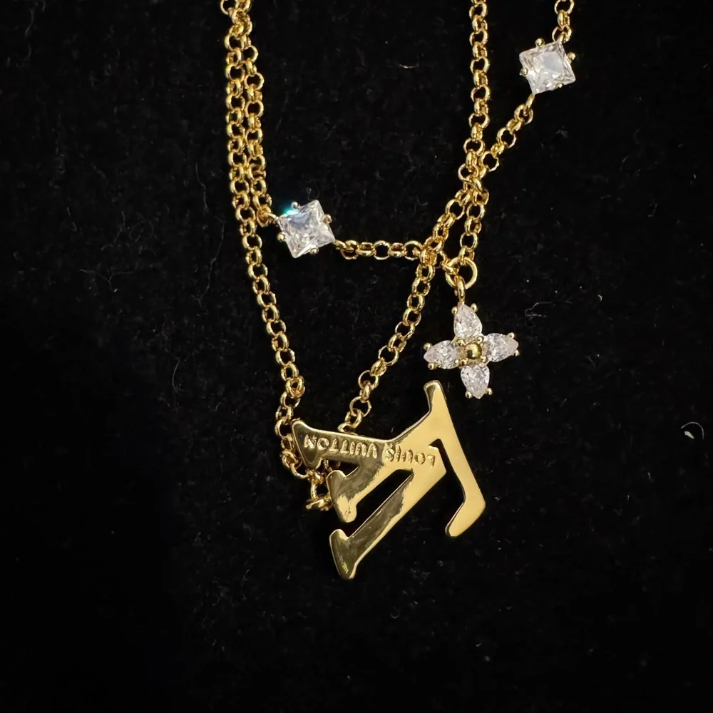 Louis Vuitton Gold and Silver Bracelet with Logo Charms - Picture 5 of 5